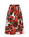 Юбка с принтом &quot;маки&quot; Dolce&Gabbana | Фото 2