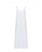 Льняной сарафан с декоративными жемчужинами на бретелях, белый ALINE | Фото 1