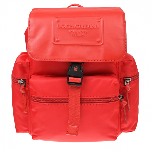 Красный рюкзак с лого, 30x32x16 см Dolce&Gabbana | Фото 1