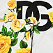 Одеяло с принтом &quot;желтые розы&quot; и лого Dolce&Gabbana | Фото 3