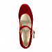 Красные бархатные туфли с пряжкой Missouri | Фото 4