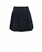 Темно-синяя юбка плиссе с пуговицами Aletta | Фото 2