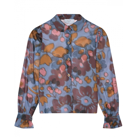 Голубая блуза с цветочным принтом Paade Mode | Фото 1