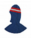 Синяя шапка-шлем с полосками Chobi | Фото 2
