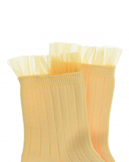 Желтые носки с капроновой оборкой Collegien Желтый, арт. 3457 039 | Фото 2