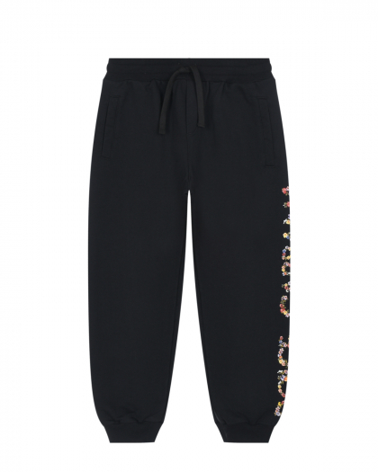Спортивные брюки с цветочным лого Dolce&Gabbana | Фото 1