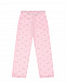 Розовая пижама с рюшами и принтом &quot;лебеди&quot; Sanetta | Фото 4