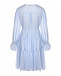 Голубое шелковое платье с рюшами Dorothee Schumacher | Фото 6