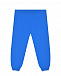 Синие спортивные брюки с черным лого Moschino | Фото 2