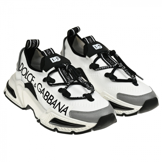 Кроссовки с шнурками-затяжками Dolce&Gabbana | Фото 1