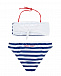 Раздельный купальник в сине-белую полоску Alberta Ferretti | Фото 2
