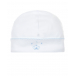 Белая шапка с вышивкой &quot;голубая корона&quot; Lyda Baby | Фото 1