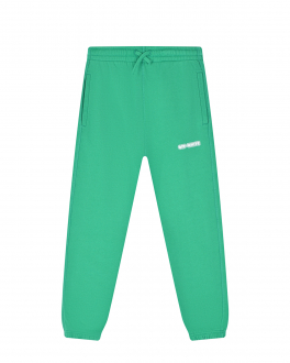Зеленые спортивные брюки Off-White , арт. OBCH001S22FLE0085501 | Фото 1