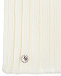 Белый шарф с отделкой в рубчик Joli Bebe | Фото 3