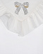 Белая блуза с бантом из страз Monnalisa | Фото 3