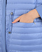 Голубое стеганое пальто с капюшоном Diego M | Фото 7