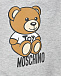 Серый свитшот с принтом &quot;медвежонок&quot; Moschino | Фото 3