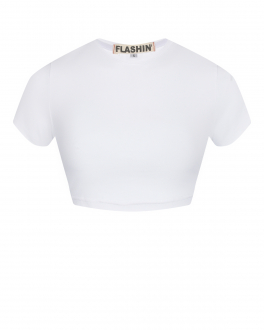 Укороченная белая футболка Flashin Белый, арт. FS22TM_CSА | Фото 1
