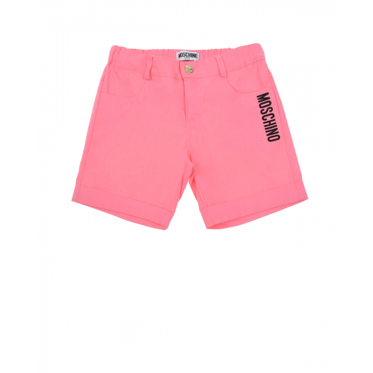 Розовые шорты с логотипом Moschino | Фото 1