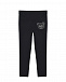 Черные брюки с лого из стразов Moschino | Фото 2