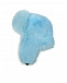 Меховая шапка ушанка, голубая Рина Поплавская | Фото 4