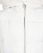 Белое пальто с эко-мехом на капюшоне Ermanno Scervino | Фото 3