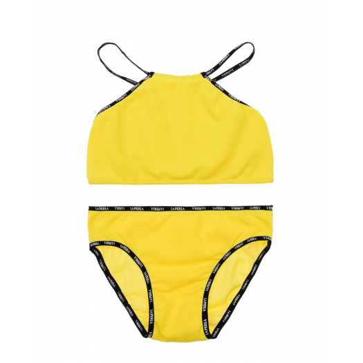 Желтый купальник с черной окантовкой La Perla | Фото 1
