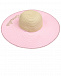 Плетеная шляпа с широкими полями, розовая Monnalisa | Фото 2