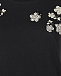 Черная футболка с цветочным декором из кристаллов Vivetta | Фото 6