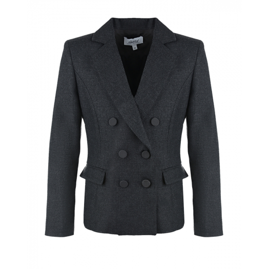 Серый двубортный пиджак Aletta | Фото 1