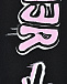 Леггинсы с розовым лого, черные Disclaimer | Фото 3