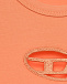 Футболка с лого в тон, оранжевая Diesel | Фото 3
