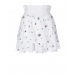 Белая юбка с цветочной вышивкой 120% Lino | Фото 1