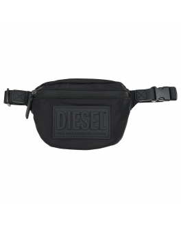 Черная сумка-пояс с лого в тон, 21x14x7 см Diesel Черный, арт. J00448 P3329 T8013 | Фото 1