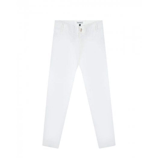 Белые классические брюки Emporio Armani | Фото 1