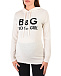 Белый джемпер-худи для беременных с принтом B&G (boy or girl) Pietro Brunelli | Фото 10