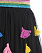 Черная юбка с разноцветными кисточками Stella McCartney | Фото 3