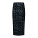 Темно-синяя юбка с пайеткаим Dorothee Schumacher | Фото 1