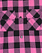 Удлиненная рубашка в черно-розовую клетку Dan Maralex | Фото 3