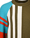 Джемпер из шерсти и кашемира в стиле color block MRZ | Фото 6