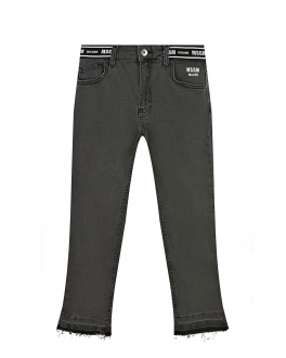 Серые выбеленные джинсы MSGM Серый, арт. MS027742 127 DENIM NERO | Фото 1