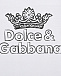 Белая футболка с принтом &quot;корона&quot; Dolce&Gabbana | Фото 3