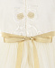 Белое платье с вышивкой и стразами  | Фото 5