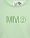 Футболка салатовая с блестящим лого MM6 Maison Margiela | Фото 3