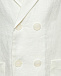 Пиджак с фигурными лацканами, белый Paade Mode | Фото 3