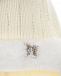 Белая шапка с меховой опушкой Joli Bebe | Фото 3
