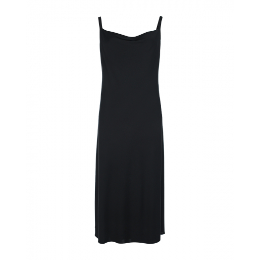 Черное платье-комбинация Pietro Brunelli | Фото 1