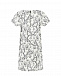 Черно-белое платье с растительным принтом Burberry | Фото 2