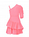Розовое асимметричное платье  | Фото 3