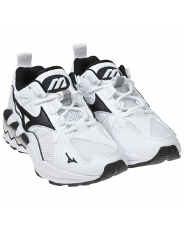 Белые кроссовки с черными деталями Mizuno Белый, арт. D1GA1927-01 | Фото 1
